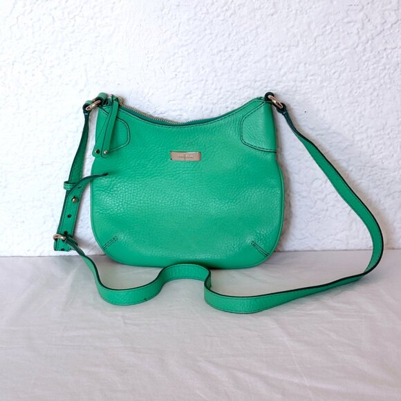 NWOT Cole Haan Green Leathe Shoulder Bag | Cross Body Handbag - Picture 14 of 14